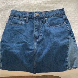 Madewell denim skirt